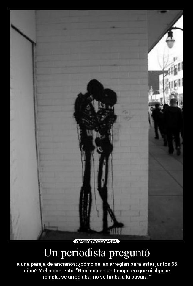 Un periodista preguntó -