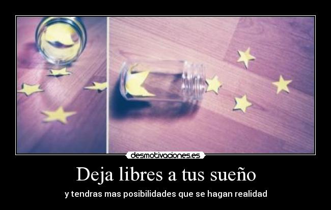 carteles suenos libre deja volar realidad desmotivaciones