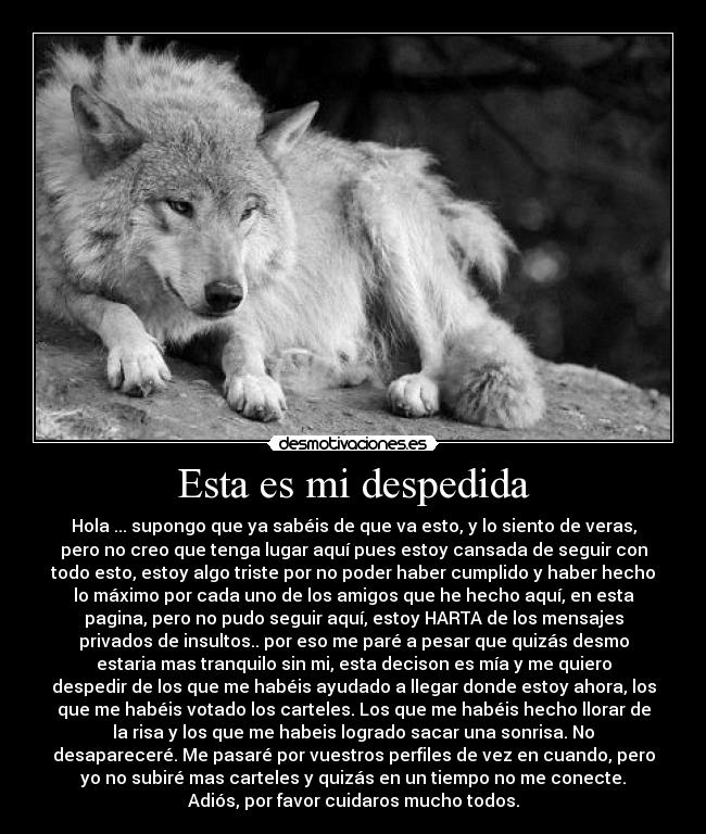 Esta es mi despedida - 