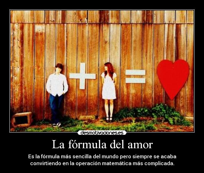 La fórmula del amor -