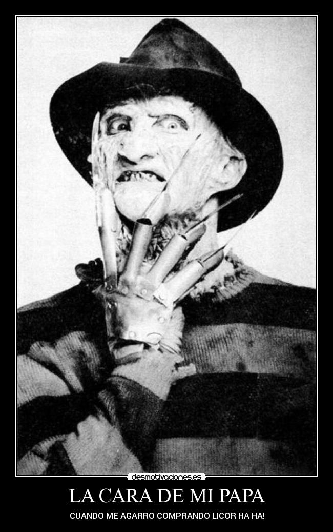 LA CARA DE MI PAPA - CUANDO ME AGARRO COMPRANDO LICOR HA HA!