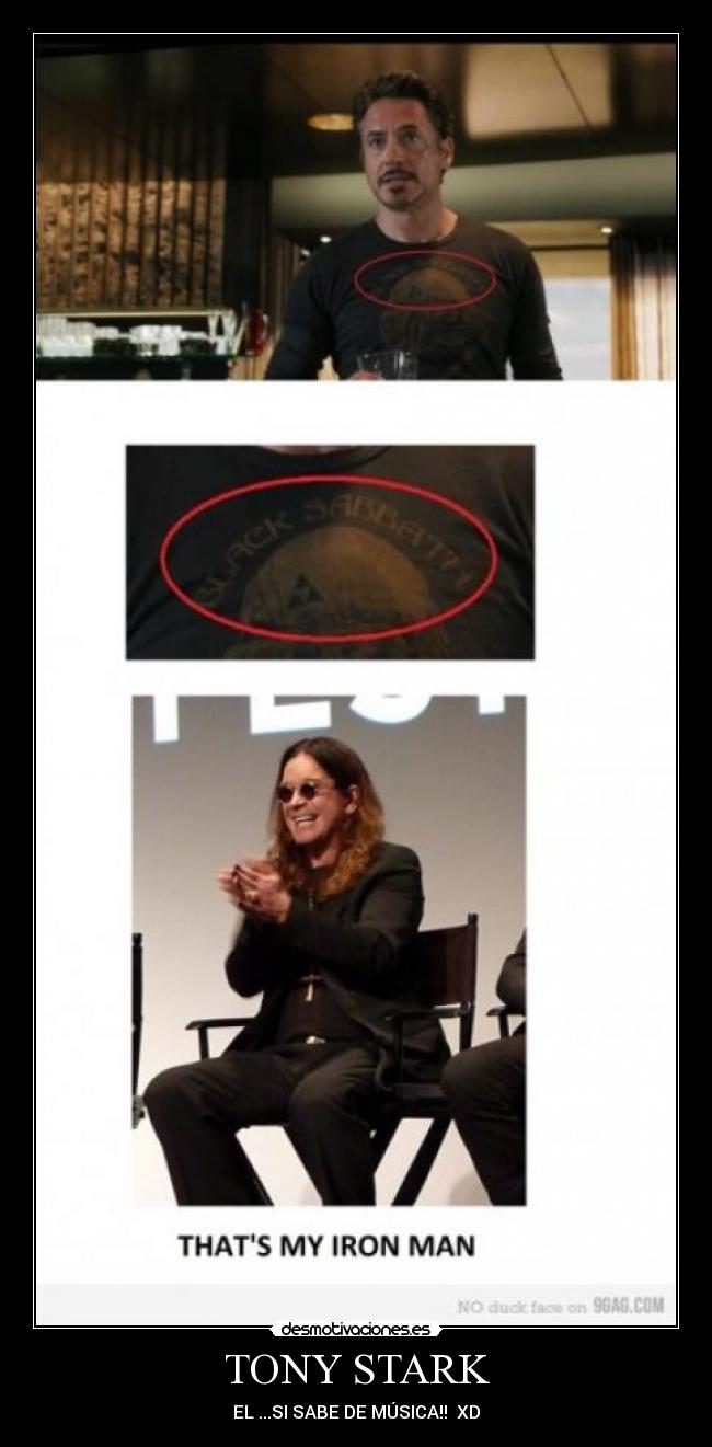 TONY STARK - EL ...SI SABE DE MÚSICA!!  XD