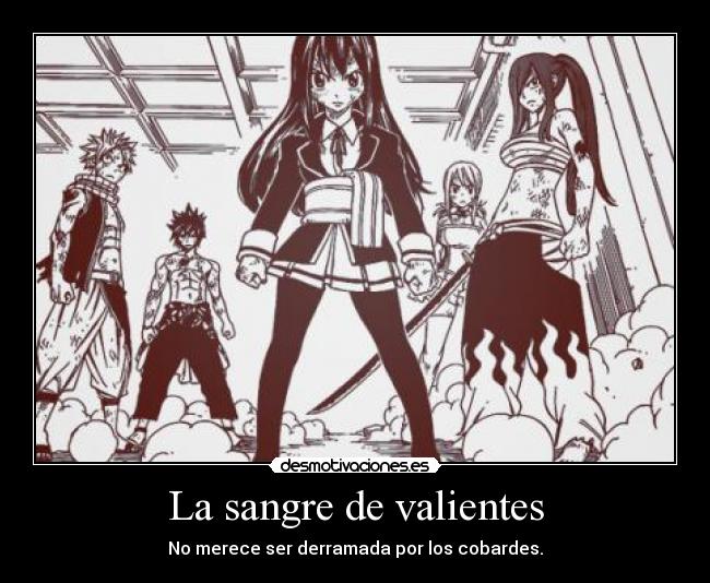 carteles fairy tail erza gray natsu lucy wendy desmotivaciones