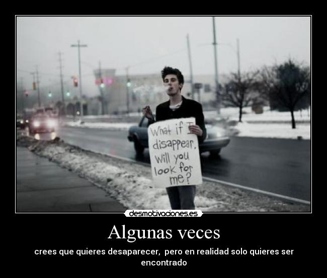 Algunas veces -