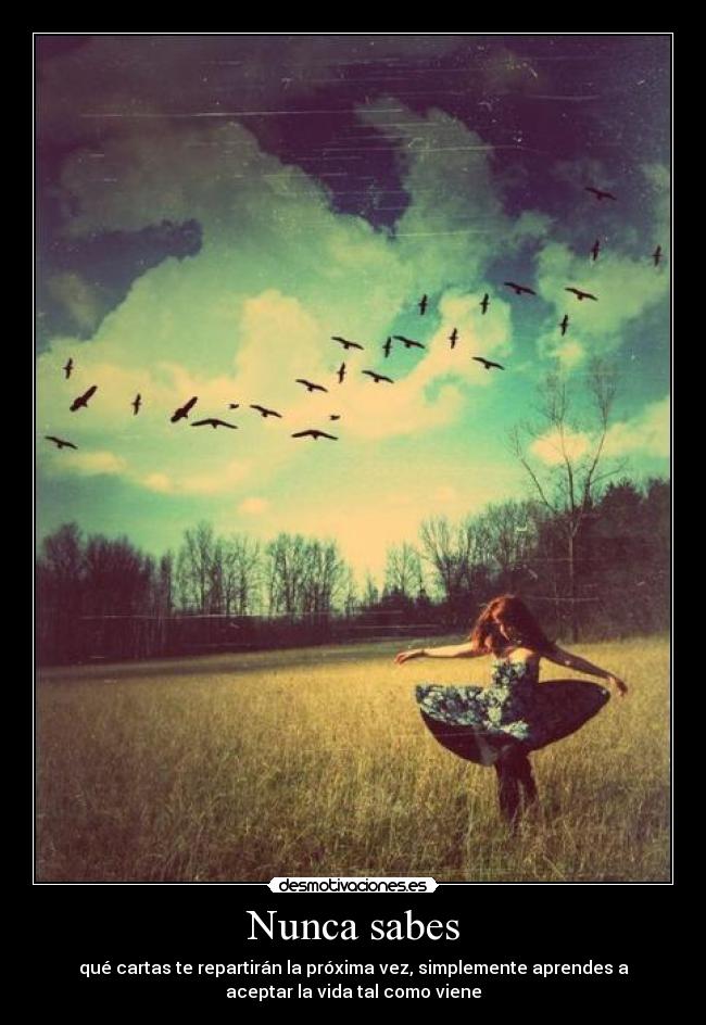 Nunca sabes -