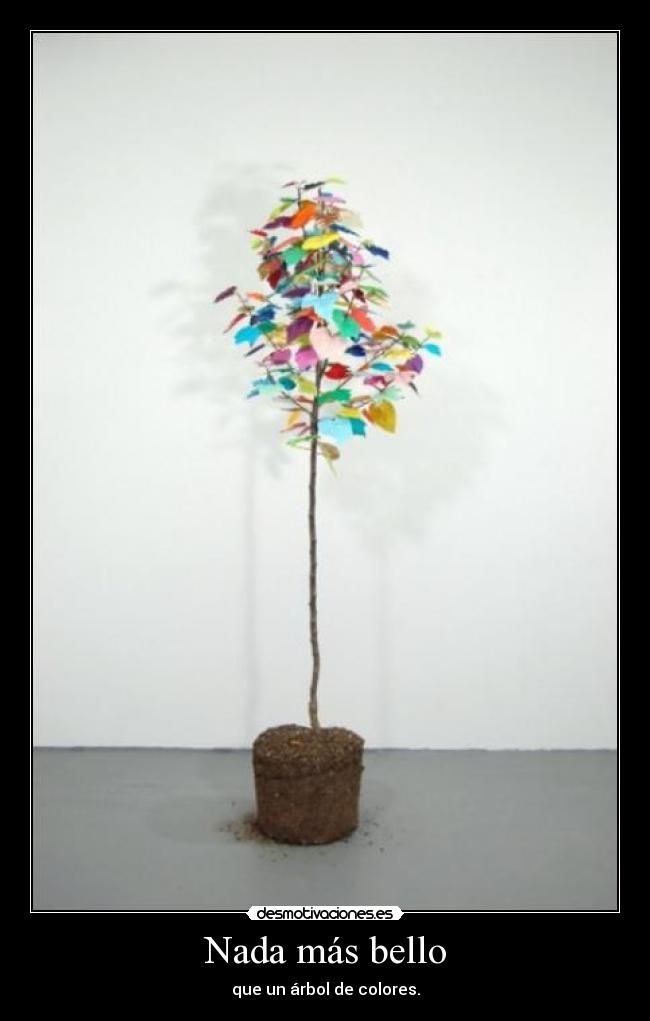 carteles arbol colores desmotivaciones