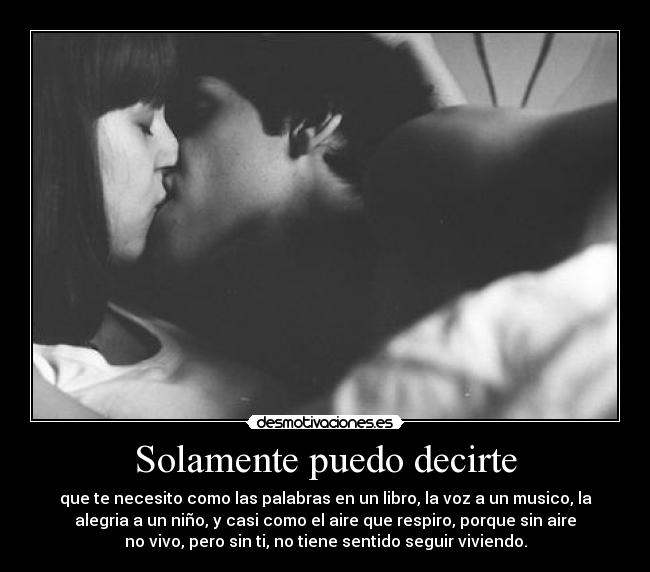 Solamente puedo decirte - 