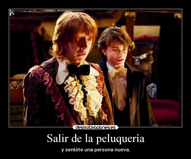 Salir de la peluquería -