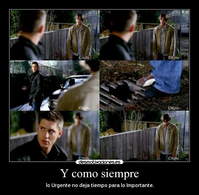 Y como siempre - lo Urgente no deja tiempo para lo Importante.