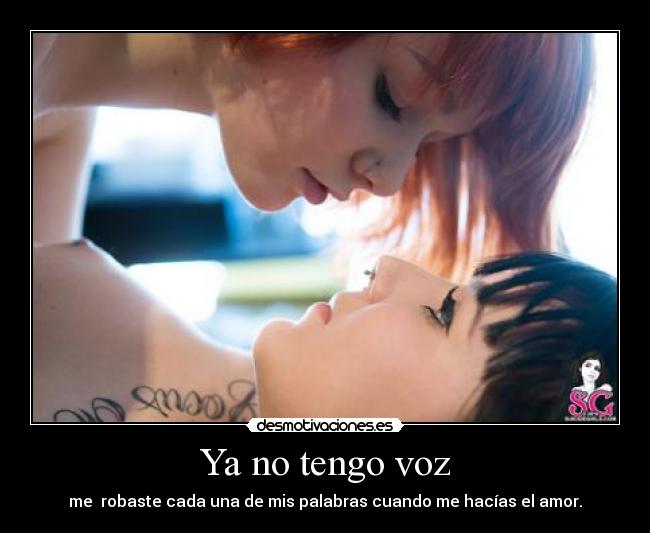 Ya no tengo voz - 