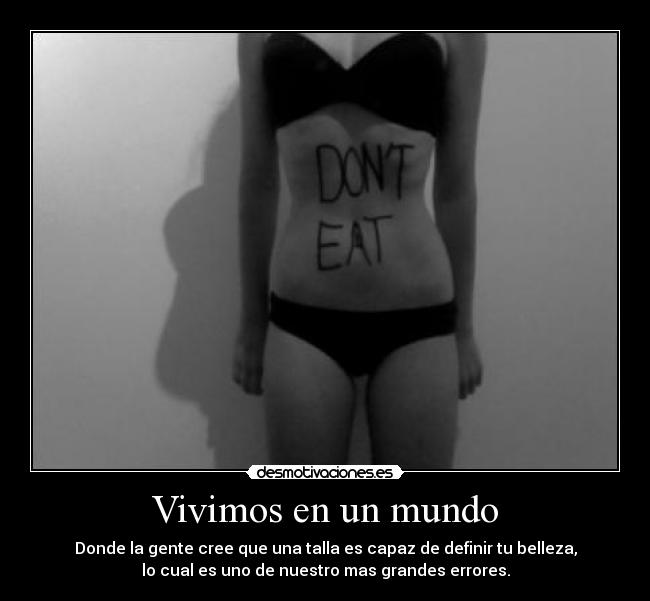 Vivimos en un mundo -