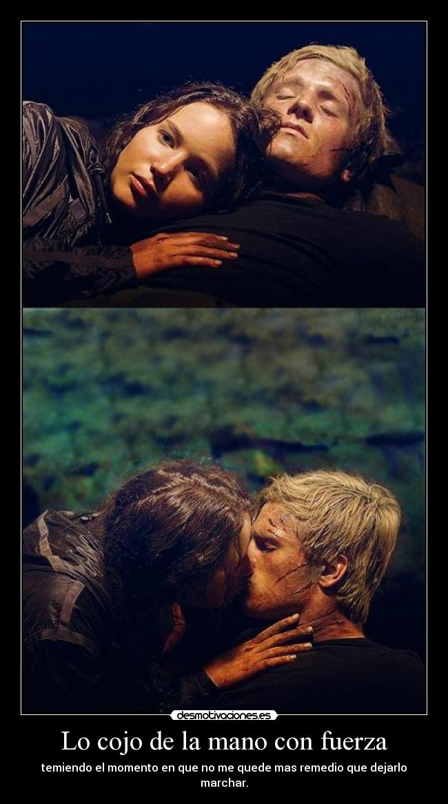 Lo cojo de la mano con fuerza - 