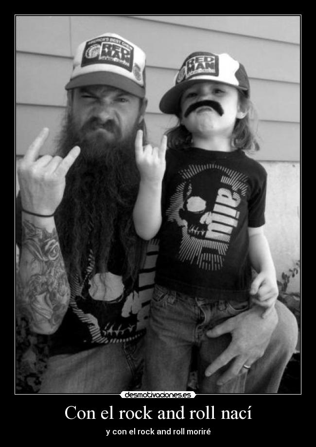carteles rock gracias papa por mostrarme que verdadera musica desmotivaciones