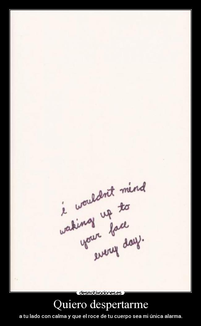 Quiero despertarme - 