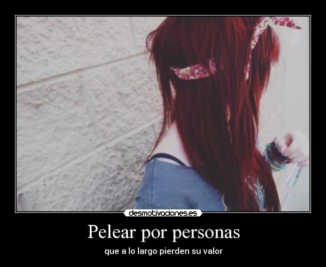 Pelear por personas -