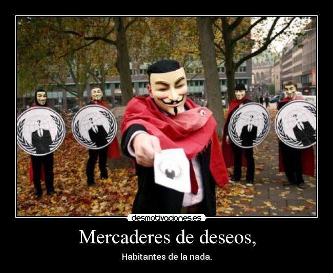 Mercaderes de deseos, -