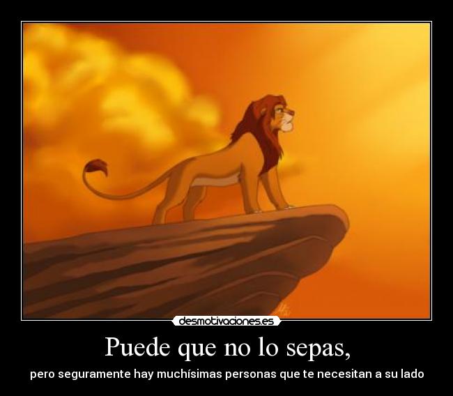 Puede que no lo sepas, -