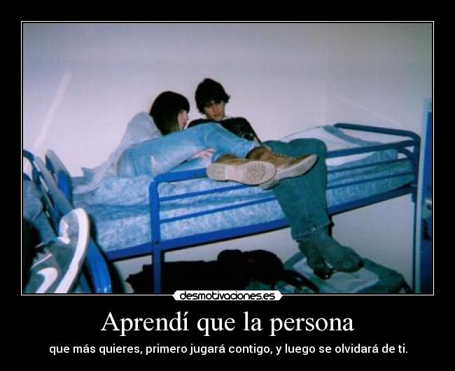 Aprendí que la persona -