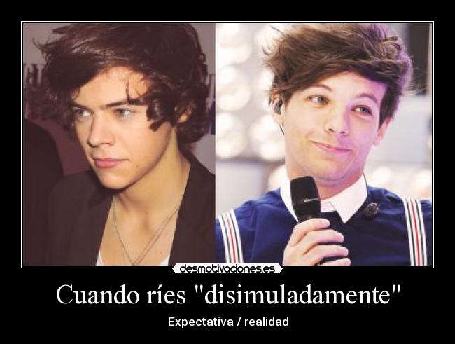 Cuando ríes disimuladamente - 