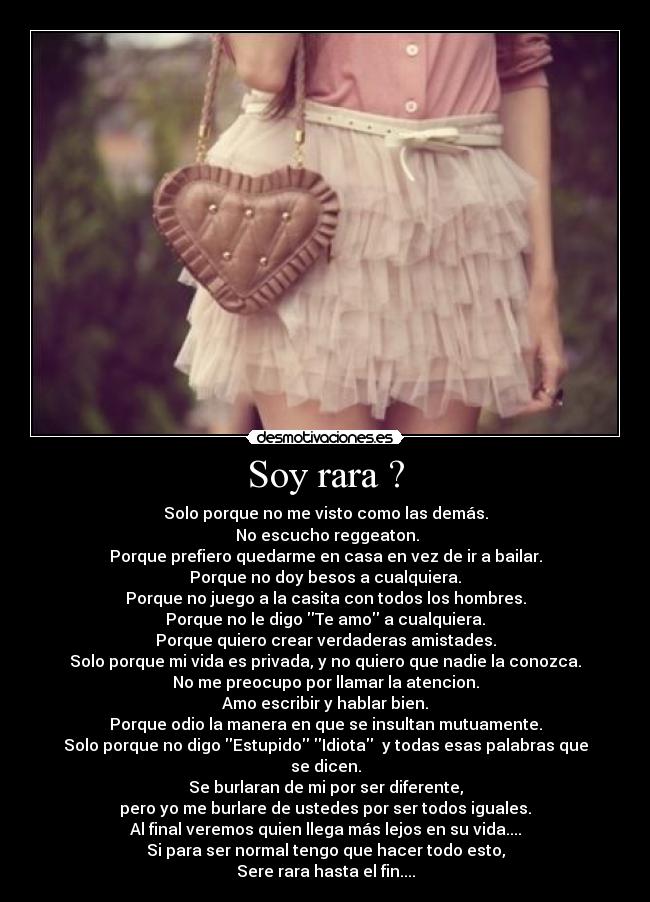Soy rara ? - 