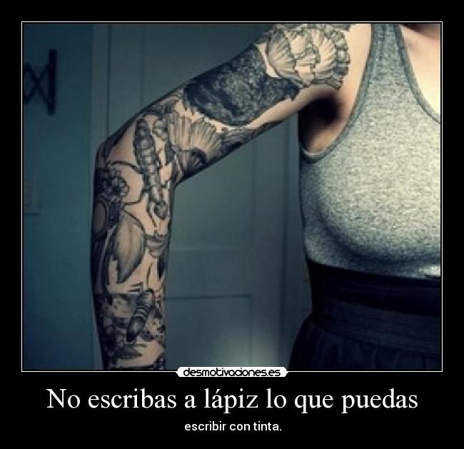 No escribas a lápiz lo que puedas - 