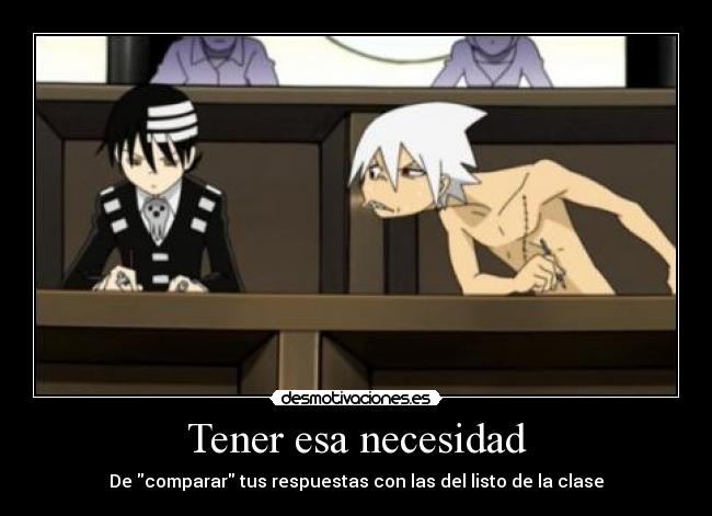 carteles copiar soul eater dath the kid desmotivaciones