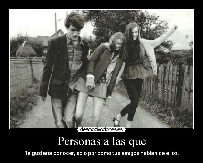 Personas a las que - 