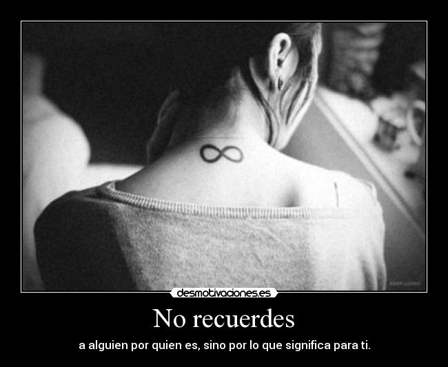 No recuerdes -