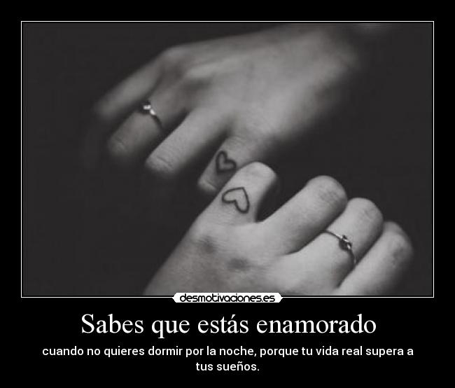 Sabes que estás enamorado -