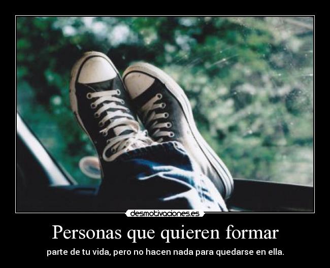 Personas que quieren formar -