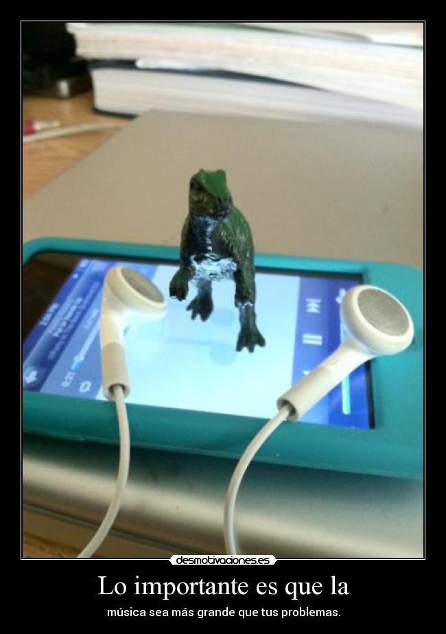 Lo importante es que la - 