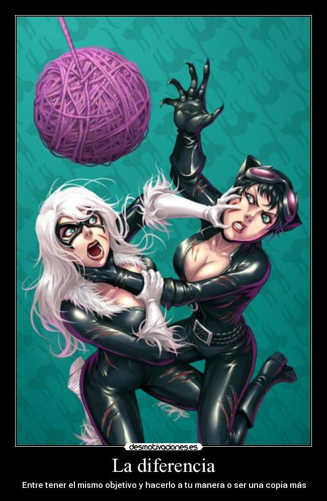 carteles catwoman felicia hardy black cat desmotivaciones