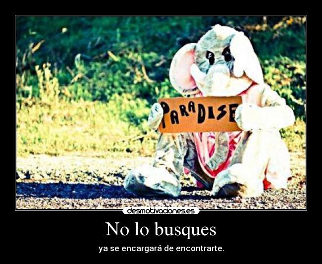 No lo busques - 