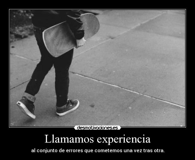 carteles experiencia errores conjunto pink desmotivaciones