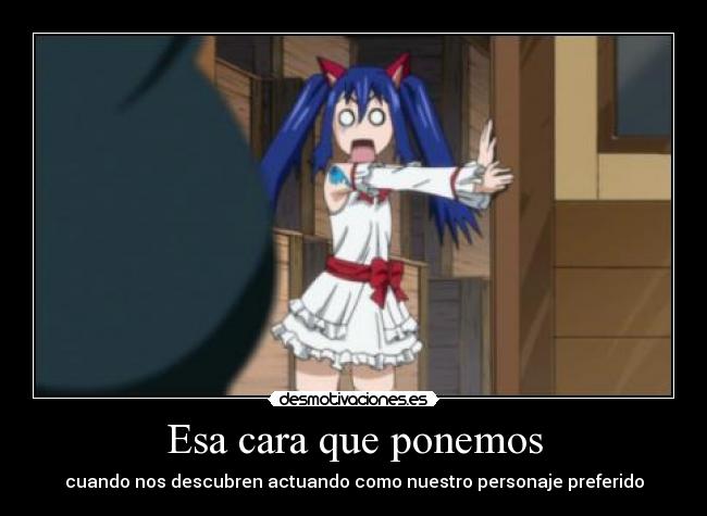 Esa cara que ponemos - cuando nos descubren actuando como nuestro personaje preferido