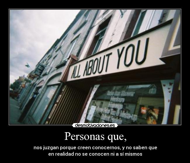 Personas que, - 