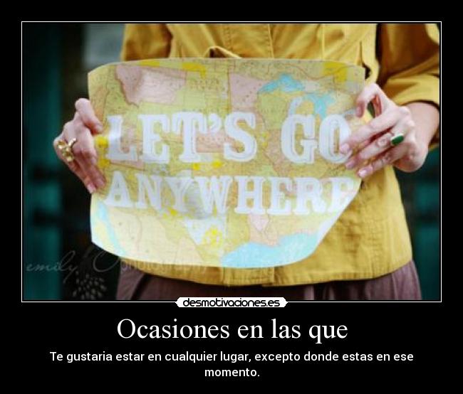 Ocasiones en las que -