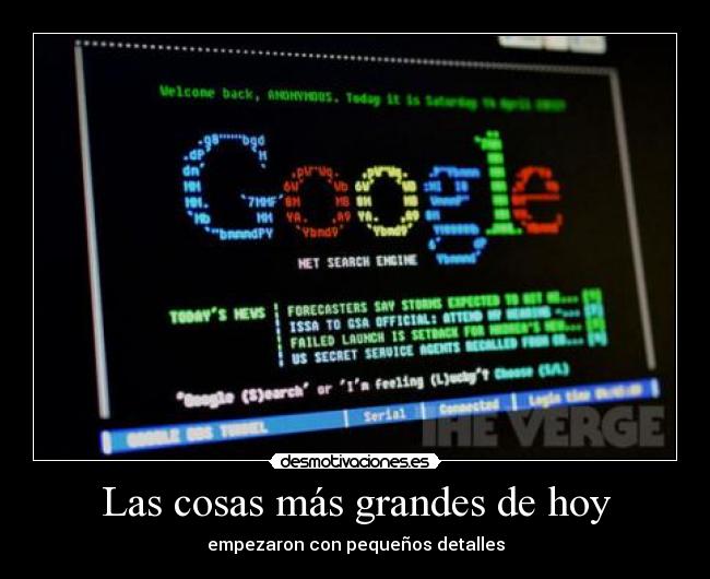 Las cosas más grandes de hoy -