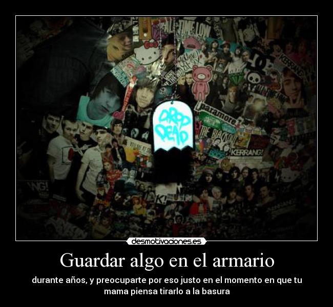 Guardar algo en el armario -