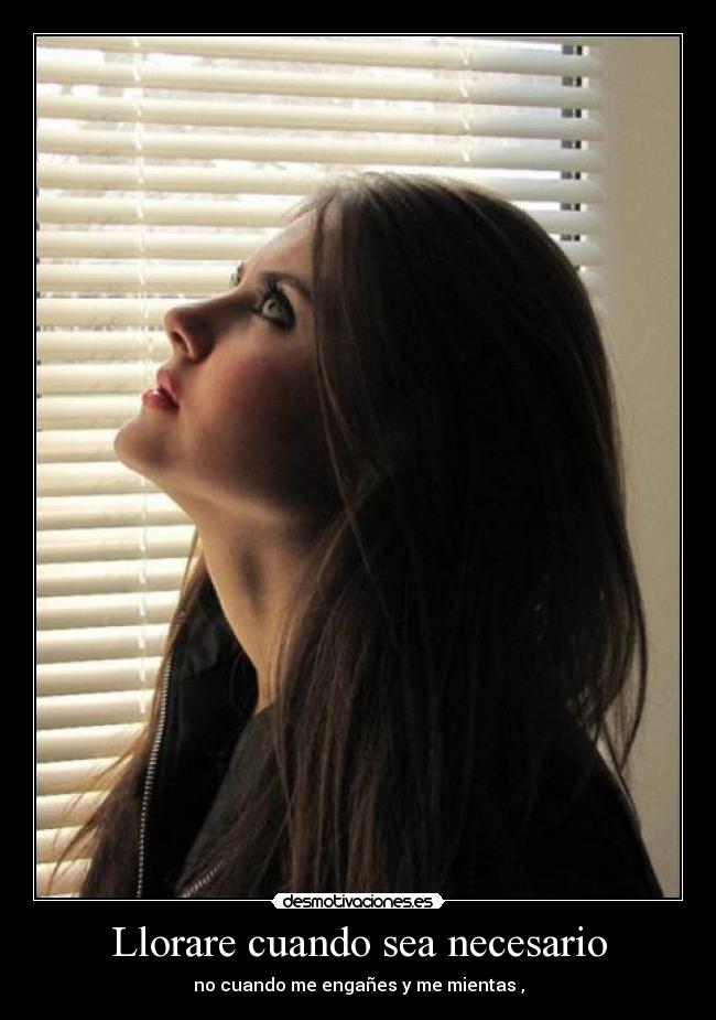 Llorare cuando sea necesario - 