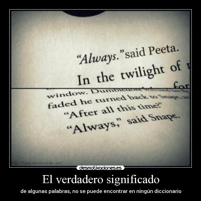 El verdadero significado -