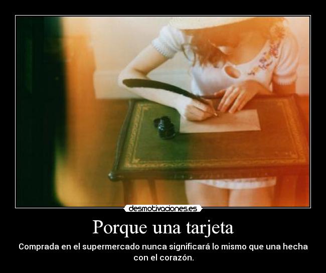 Porque una tarjeta - 