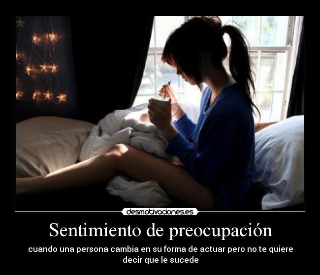 Sentimiento de preocupación - 