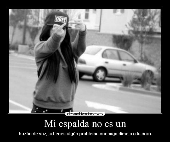 Mi espalda no es un - 