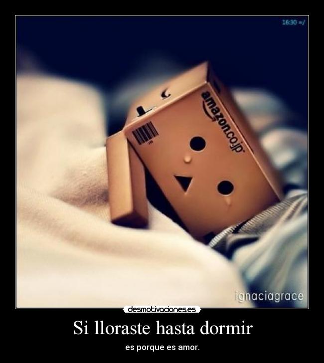 Si lloraste hasta dormir -
