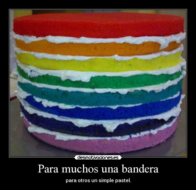 Para muchos una bandera - para otros un simple pastel.