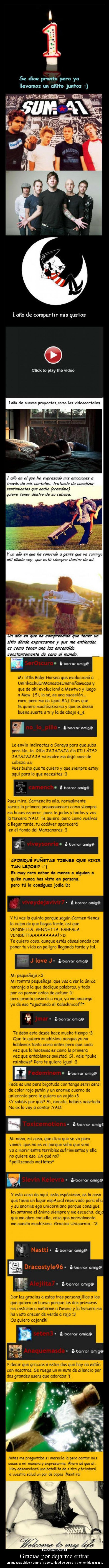 Gracias por dejarme entrar - en vuestras vidas y darme la oportunidad de daros la bienvenida a la mía.