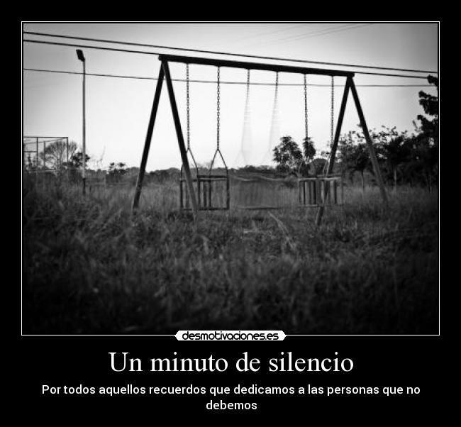 Un minuto de silencio -