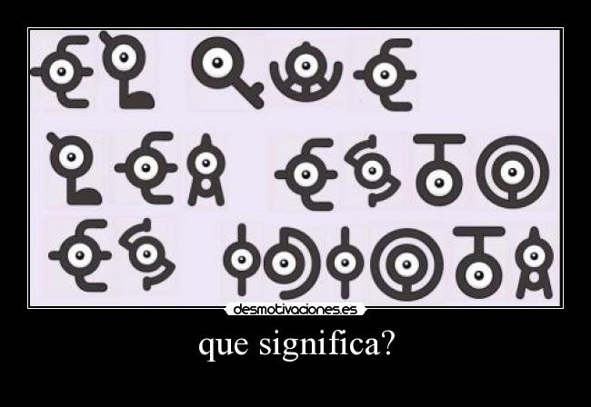 que significa? -