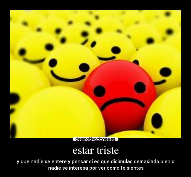 estar triste - 